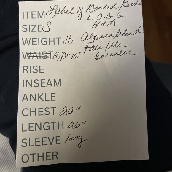 L.O.G.G. H&M Alpaca Fair Isle Sweater Women’s S Ivory Pink Fuzzy Cozy Wool Blend - Picture 7 of 7